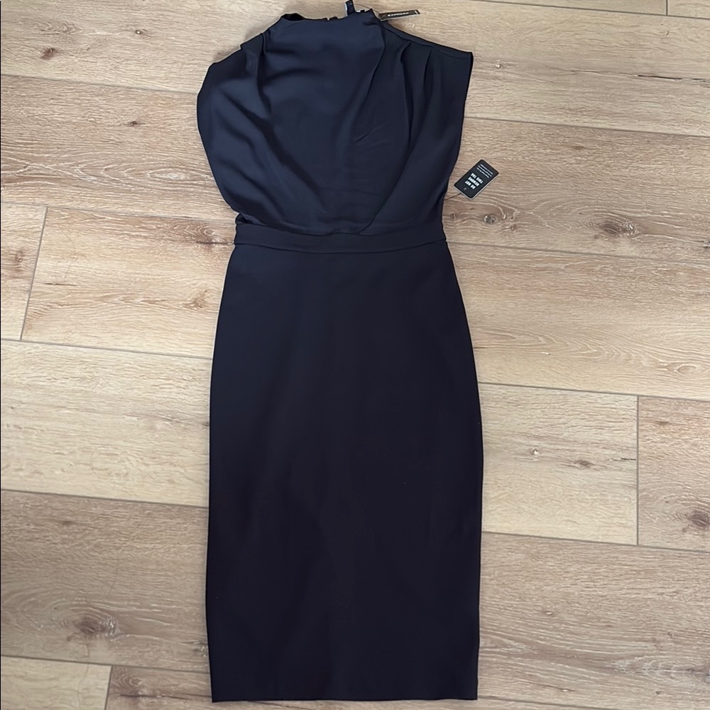 Express Black Halter Sheath Dress